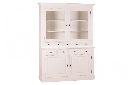 Aufsatzschrank / Buffetschrank "Basilico" in weiß